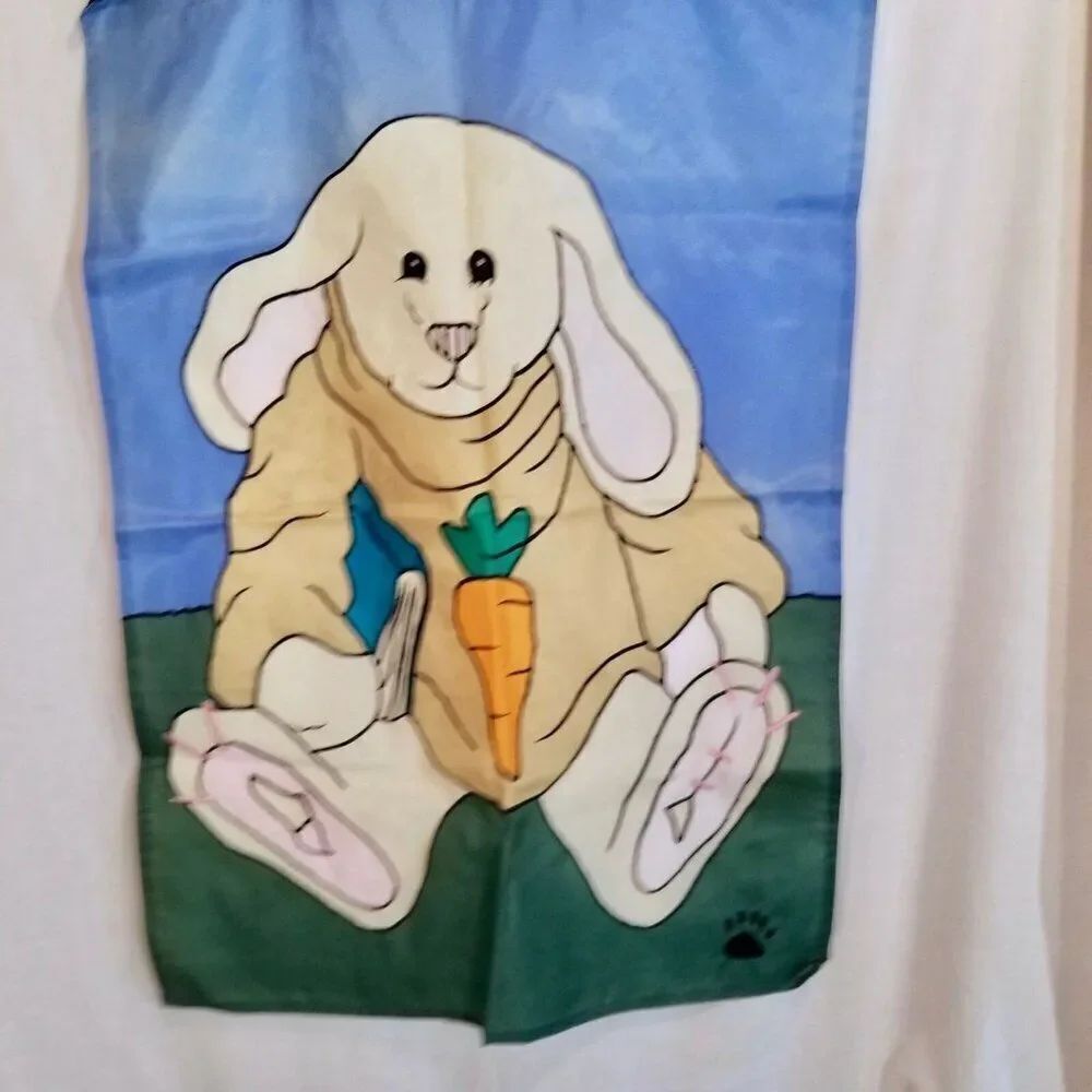 Boyds Bears & Friends Friendship Garden Flag Bunny Carrot Sweater Easter